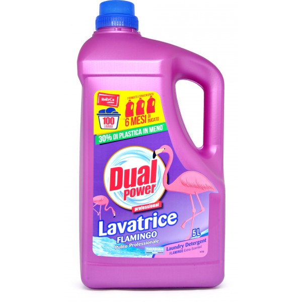dual power liquid flamingo 100 washings lt.5